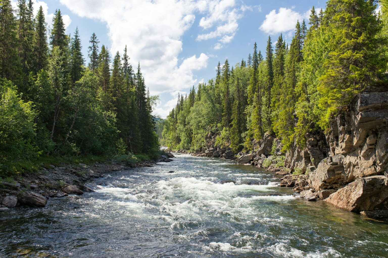 rivier in Zweden