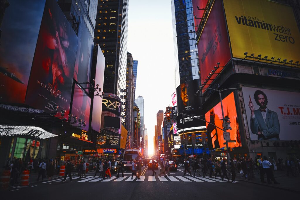 The Times Square in New York